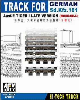 AFVClub German SdKfz 181 Ausf E Tiger I Late Workable Track Plastic Model Tank Tracks 1/35 #35093