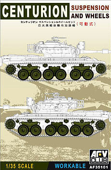 AFVClub Centurion Workable Suspension & Wheels Set Plastic Model Tank Wheels 1/35 Scale #35101