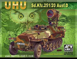 AFVClub UHU SdKfz 251/20 Ausf D Infrared Searchlight Carrier Plastic Model Halftrack 1/35 #35116 AFVClub UHU SdKfz 251/20 Ausf D Infrared Searchlight Carrier Plastic Model Halftrack 1/35 #35116