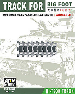 AFVClub Big Foot Workable Track Links Plastic Model Tank Tracks 1/35 Scale #35133
