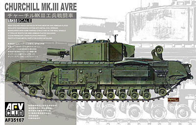 AFVClub British Churchill Mk III (AVRE) Tank Plastic Model Tank Kit 1/35 Scale #35167