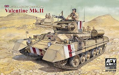 AFVClub British Mk III Valentine Mk II Infantry Tank Plastic Model Tank Kit 1/35 Scale #35185