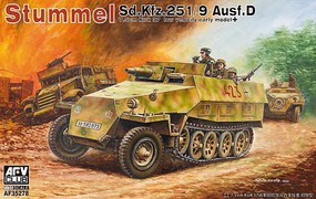 AFVClub German SdKfz 1/9 D Halftrack Plastic Model Military Vehicle Kit 1/35 Scale #35278