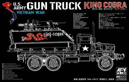 AFVClub Truck & King Cobra Tank w/M113 & M54 Plastic Model Military Vehicle Kit 1/35 Scale #35323