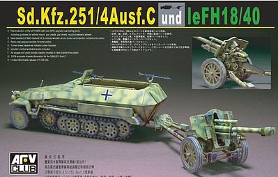 AFVClub SdKfz 251/4 Ausf C Tracked Vehicle Plastic Model Halftrack Kit 1/35 Scale #35s28