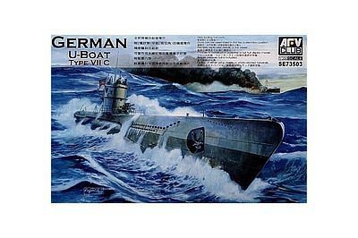 AFVClub German U-Boat Type VII C Submarine Plastic Model Submarine Kit 1/350 Scale #73503