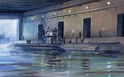 AFVClub German U-Boat VII D Minelayer Submarine Plastic Model Submarine Kit 1/350 Scale #73505
