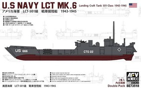 AFVClub WWII USN LCT Mk 6 501 Class (2 Kits) Plastic Model Military Ship Kit 1/350 Scale #73518