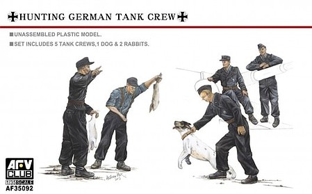AFVClub Hunting PanZer Crew Plastic Model Military Figure Kit 1/35 Scale #af35092