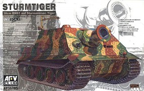 AFVClub WWll Sturmtiger Assault Tiger Plastic Model Military Vehicle Kit 1/35 Scale #af35103