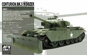 AFVClub Centurion Mk5 W/dozer Plastic Model Military Tank Kit 1/35 Scale #af35106
