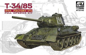 AFVClub T-34/85 1944/1945 #174 Plastic Model Military Vehicle Kit 1/35 Scale #af35145