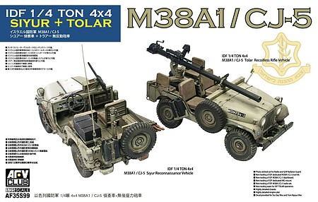 AFVClub Israel Defense Forces M-38A1/CJ-5 Plastic Model Military Vehicle  Kit 1/35 Scale #
