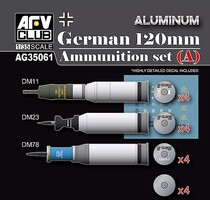 AFVClub German 120mm Ammo Set A Aluminum