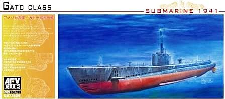 AFVClub Usn Gato-Class Submarine Plastic Model Military Ship Kit 1/350 Scale #se73509