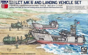 AFVClub ROC LCT MK.6 & Landing Vehicle Set Plastic Model Military Diorama Kit 1/350 Scale #se735s02