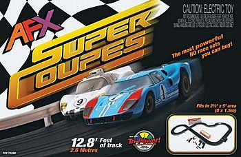 AFX Super Coupes with Tri-Power Pack 12.8 HO Scale Slot Car Set #70288