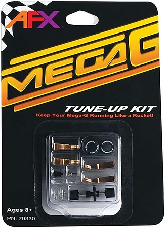 AFX Mega-G Tune-Up Kit with Long+Short PU Shoes HO Scale Slot Car Part #70330