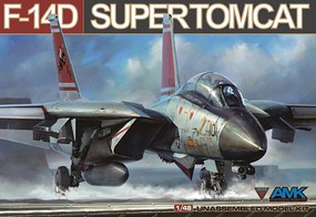 AMK F14D Super Tomcat Fighter w/New Markings Plastic Model Airplane Kit 1/48 Scale #88009