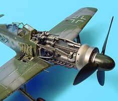 Aires Fw190D Engine Set For a Hasegawa Model 1/32 Scale Plastic Model Aircraft Accessory #2019 Aires Fw190D Engine Set For a Hasegawa Model 1/32 Scale Plastic Model Aircraft Accessory #2019