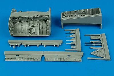 Aires F8 Crusader Wheel Bay For a Trumpeter Model Plastic Model Aircraft Accessory 1/32 #2096