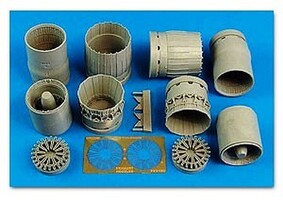 Aires MiG29A Fulcrum Exhaust Nozzles For Trumpeter Plastic Model Aircraft Accessory 1/32 #2180