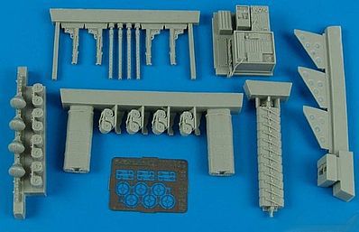 Aires He111P1/2, H1/2 Armament Set For a Revell Model Plastic Model Aircraft Accessory 1/32 #2186