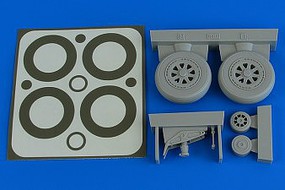 Aires A1H Skyraider Wheels & Paint Masks For TSM Plastic Model Aircraft Accessory 1/32 #2227