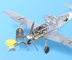 Aires Bf109E4 Detail Set w/DB601N Engine For Tamiya Plastic Model Aircraft Accessory 1/48 #4090 Aires Bf109E4 Detail Set w/DB601N Engine For Tamiya Plastic Model Aircraft Accessory 1/48 #4090