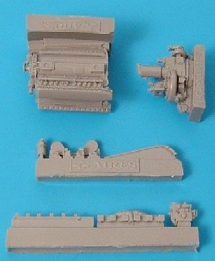 Aires Hs219A7 Gun Bay For a Tamiya Model Plastic Model Aircraft Accessory 1/48 Scale #4127
