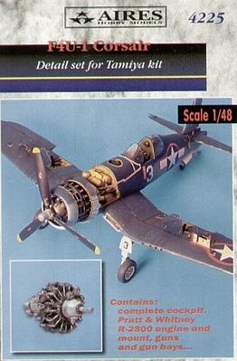 Aires F4U1 Detail Set For a Tamiya Model Plastic Model Aircraft Accessory 1/48 Scale #4225
