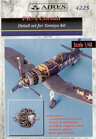 Aires F4U1 Detail Set For a Tamiya Model Plastic Model Aircraft Accessory 1/48 Scale #4225