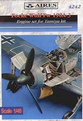 Aires Fw190A3 Engine Set For a Tamiya Model Plastic Model Aircraft Accessory 1/48 Scale #4242