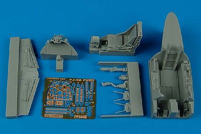 Aires FJ4B Cockpit Set For a Hobby Boss Model Plastic Model Aircraft Accessory 1/48 Scale #4448