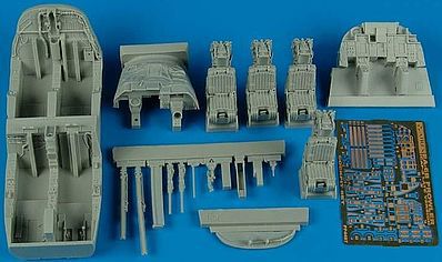 Aires EA6B ICAP 2 Late Cockpit Set For Kinetic Plastic Model Aircraft Accessory 1/48 #4487