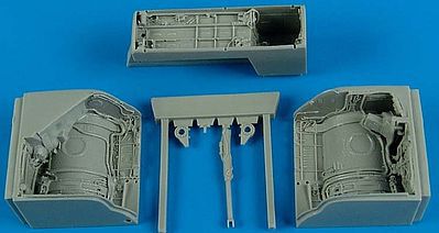 Aires MiG23 Flogger Wheel Bay For a Trumpeter Model Plastic Model Aircraft Accessory 1/48 #4569