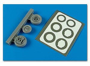 Aires T28 Wheels & Paint Mask For a Roden Model Plastic Model Aircraft Accessory 1/48 Scale #4592