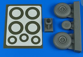 Aires DO 217N Late A Wheels & paint Masks For ICM Plastic Model Aircraft Accessory 1/48 #4804