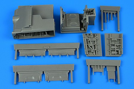Aires FRS.1/FA.2 Sea Harrier Wheel Bay For KIN Plastic Model Aircraft Accessory 1/48 #4825