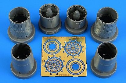Aires SU-27 Flanker B Exhaust Nozzles For KTY Plastic Model Aircraft Accessory 1/48 Scale #4835