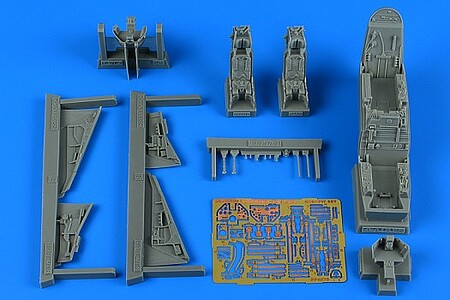 Aires Harrier T4/T4A Cockpit Set For KIN Plastic Model Aircraft Accessory Kit 1/48 Scale #4870