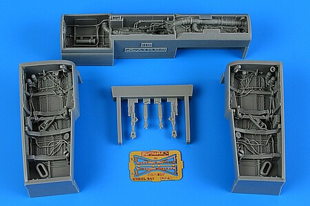 Aires F/A18E/F Super Hornet Wheel Bay HBO Plastic Model Aircraft Acc. Kit 1/48 Scale #4884