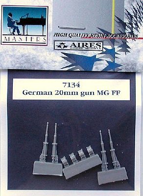 Aires German 20mm MG FF Machine Gun Plastic Model Aircraft Accessory 1/72 Scale #7134