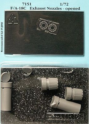Aires F/A18C Exhaust Nozzles Opened For Fujimi Plastic Model Aircraft Accessory 1/72 #7151