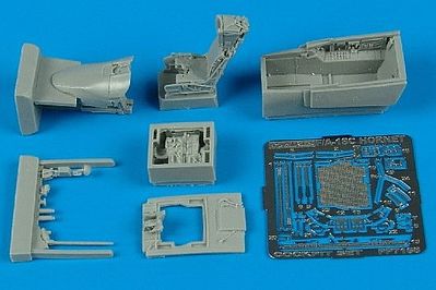 Aires F/A18C Cockpit Set For a Hasegawa Model Plastic Model Aircraft Accessory 1/72 Scale #7168