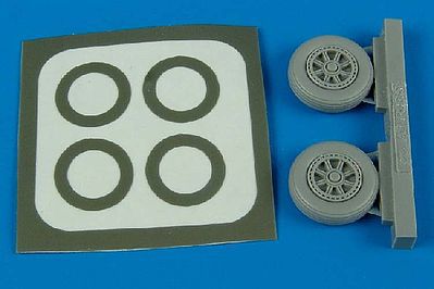 Aires Avenger Wheel & Paint Mask For a Hasegawa Model Plastic Model Aircraft Accessory 1/72 #7208