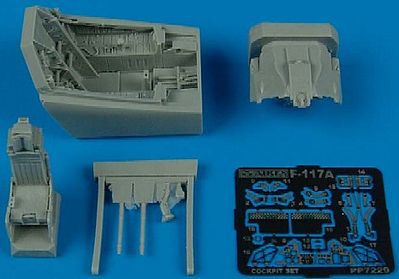 Aires F117A Cockpit Set For an Academy Model Plastic Model Aircraft Accessory 1/72 Scale #7229