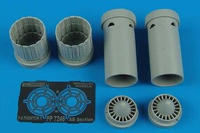 Aires F4E/F/G/J/S Exhaust Nozzles For a Fujimi Model Plastic Model Aircraft Accessory 1/72 #7246 Aires F4E/F/G/J/S Exhaust Nozzles For a Fujimi Model Plastic Model Aircraft Accessory 1/72 #7246