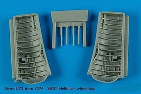 Aires SB2C Helldiver Wheel Bay For an Academy Model Plastic Model Aircraft Accessory 1/72 #7274