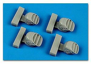 Aires Harrier FRS 1 Exhaust Nozzles For Airfix Plastic Model Aircraft Accessory 1/72 #7297